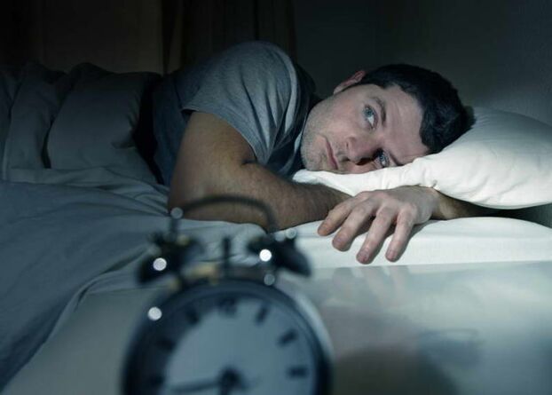 Insomnia is a symptom of worms in the body